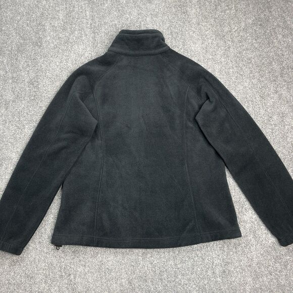 Columbia Fleece Jacket Womens XL Full Zip Toggle Drawstring Mock Neck Pockets - Picture 2 of 8